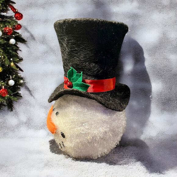 Snowman Tree Topper w Box-Vintage Cracker Barrel Exclusive-Christmas-Holiday - Picture 3 of 7